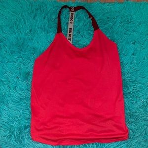 super cute red nike workout tank